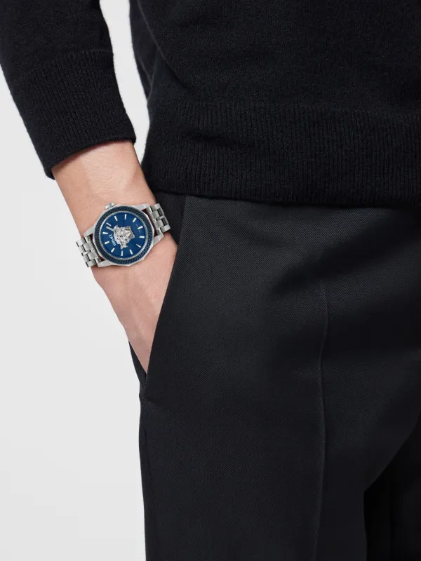 Versace メドゥーサ デコ 43mm 腕時計 | ブルー | FARFETCH JP
