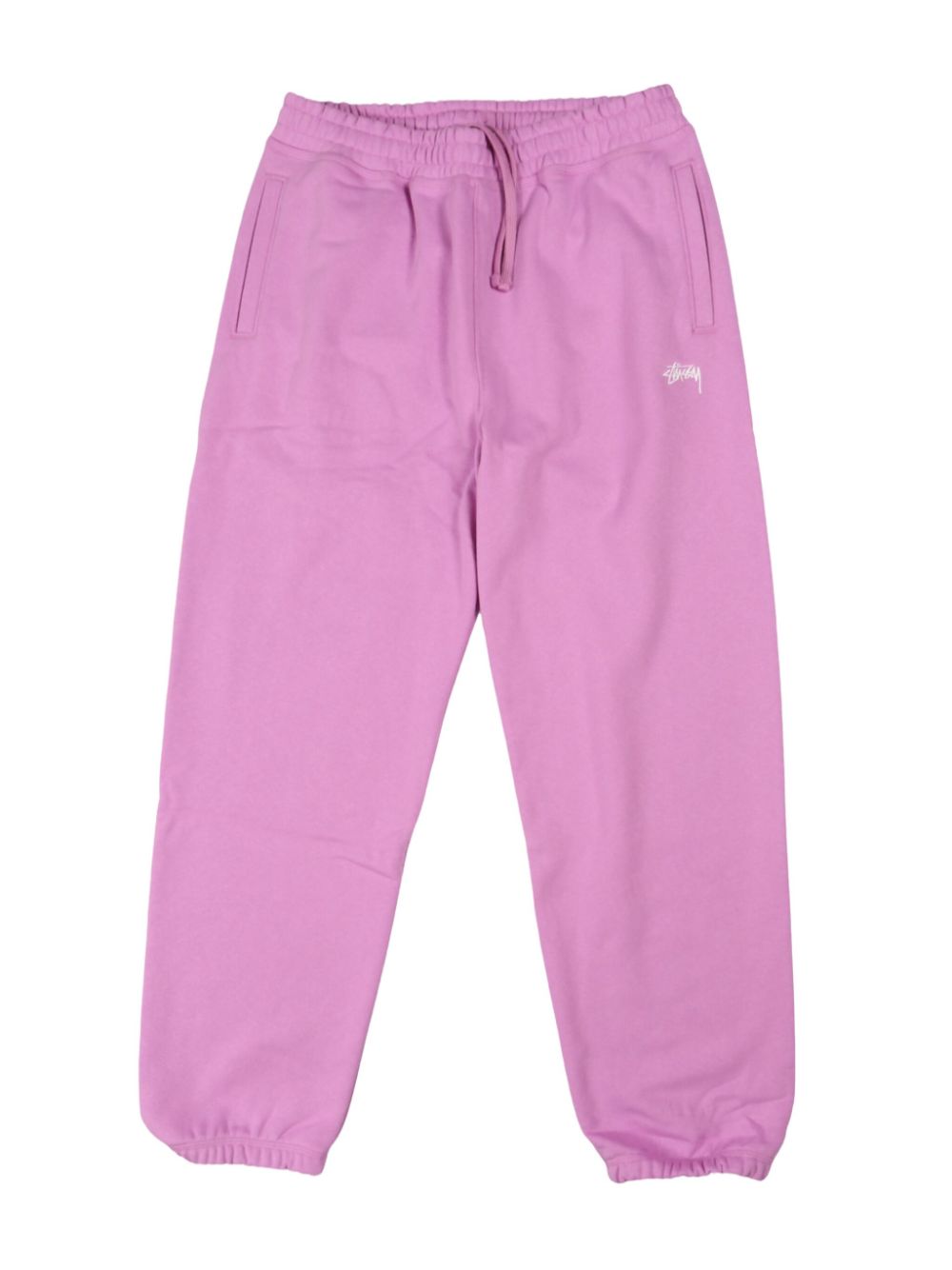 Shop Stussy Logo-embroidered Track Pants In Purple