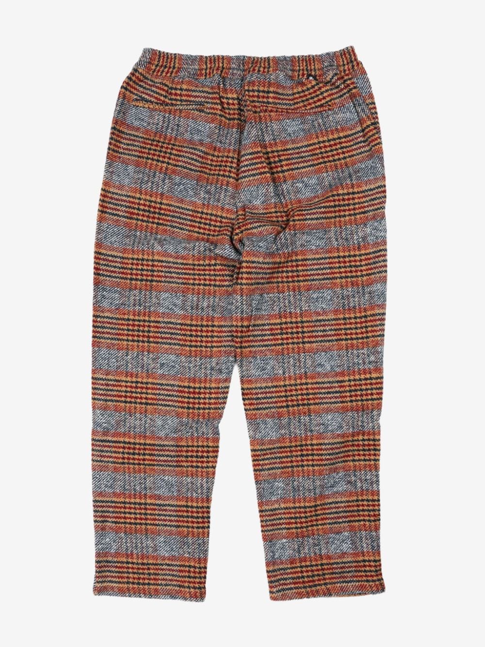 Stüssy plaid cotton trousers - Oranje