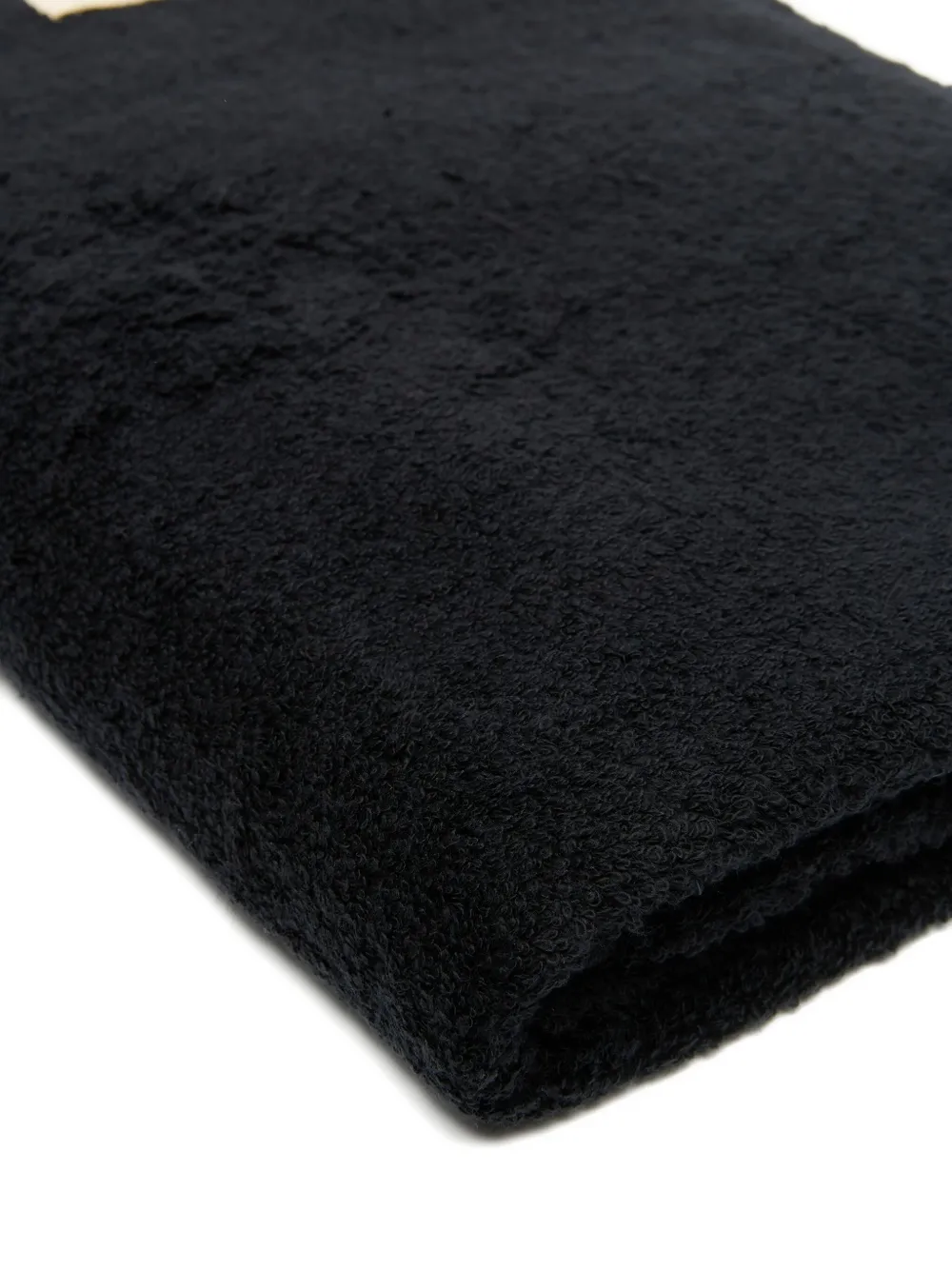 Tekla Logo-patch Bath Towel (140cm X 70cm) In Black