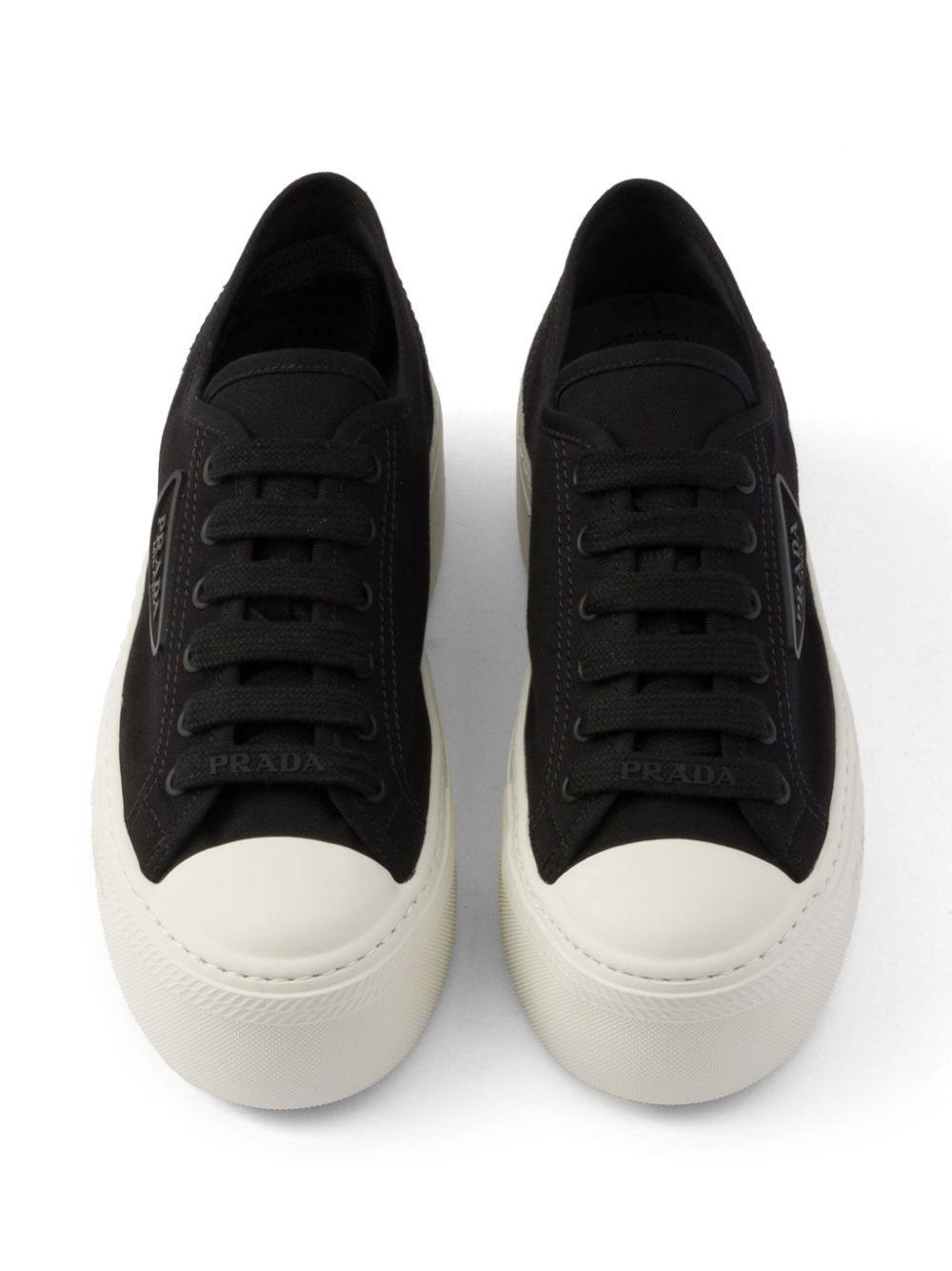 Prada lace-up sneakers Black