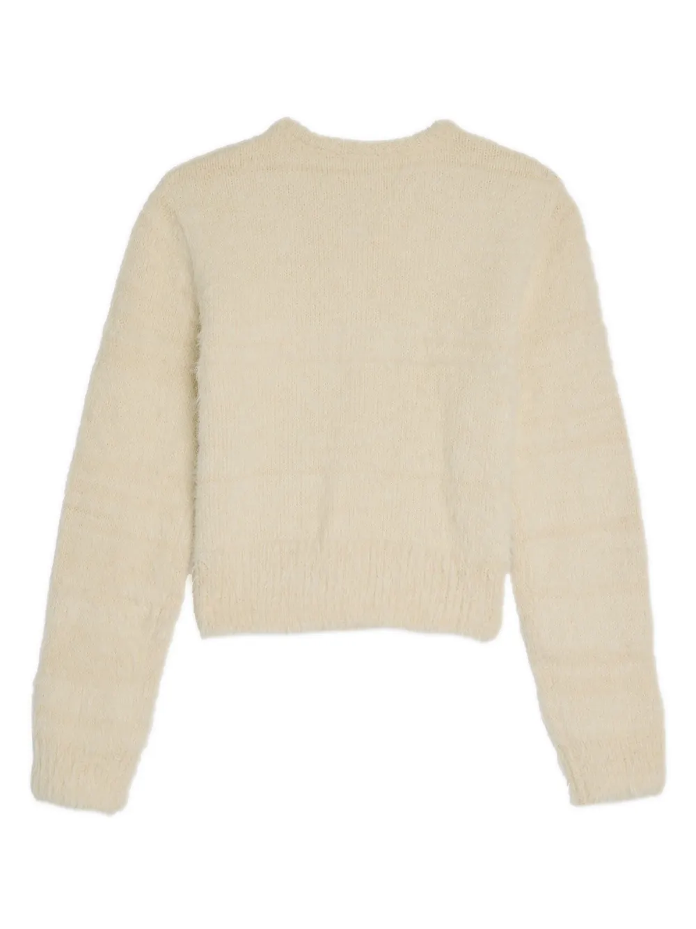 Shaggy crop cardigan new arrivals
