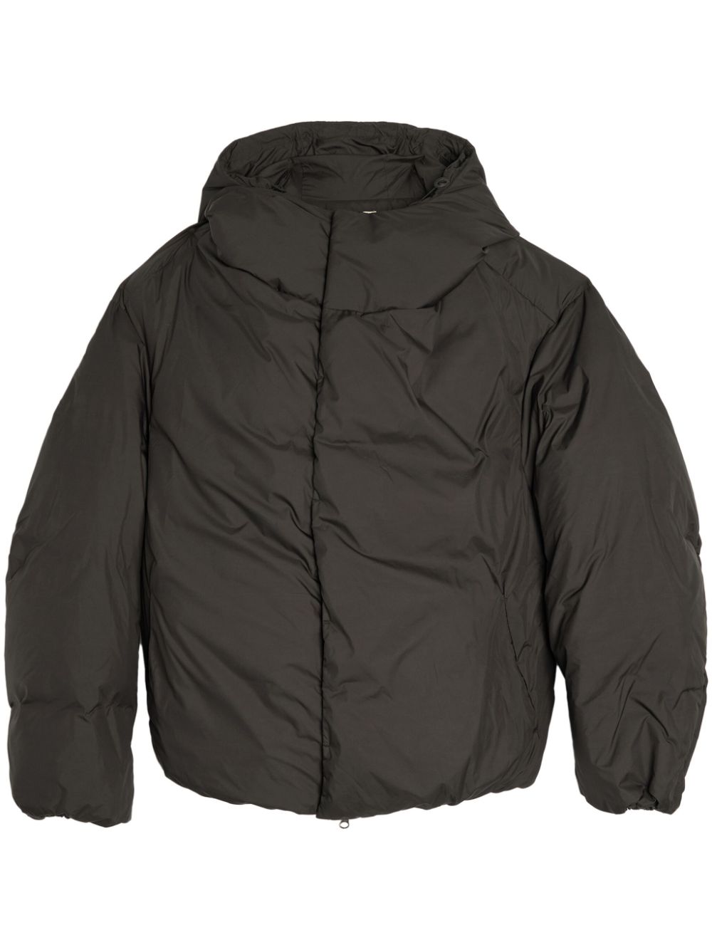 hooded puffer jacket