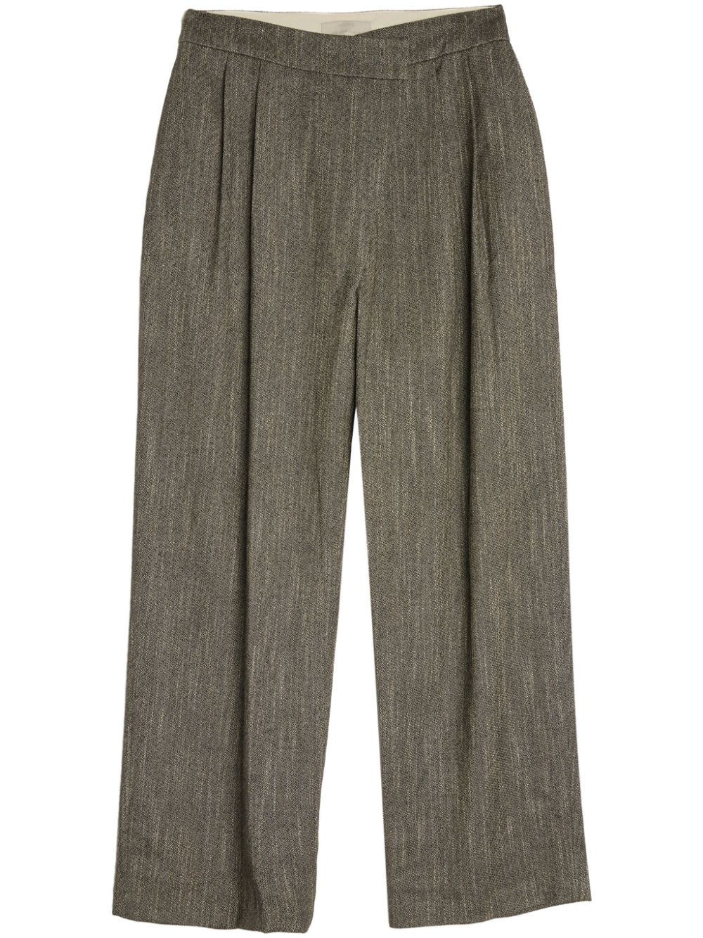 tweed wrap trousers