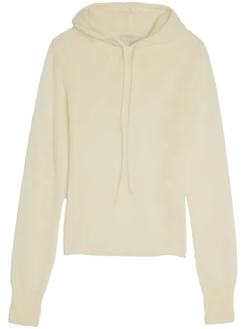 Amomento sheer knitted hoodie