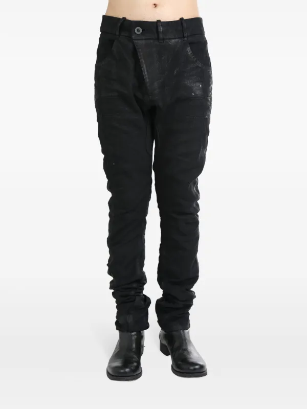 パンツ BORIS BIDJAN SABERI DROP CROTCH PANTS Boris Bidjan Saberi drop-crotch Jeans | Black | FARFETCH