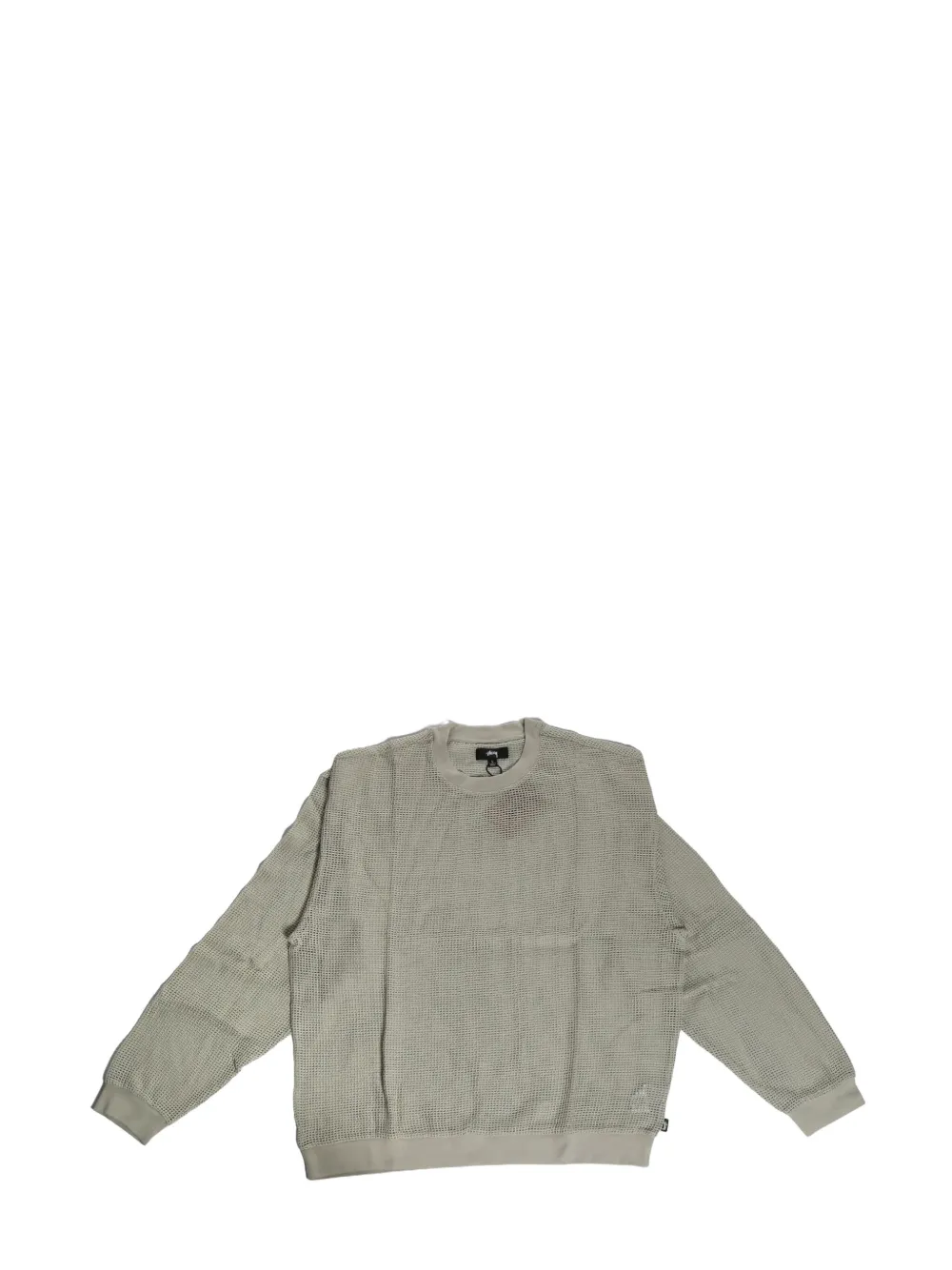 Stüssy cotton-mesh sweater Beige