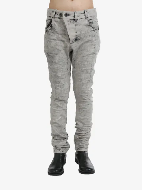 Boris Bidjan Saberi drop-crotch slim-cut trousers