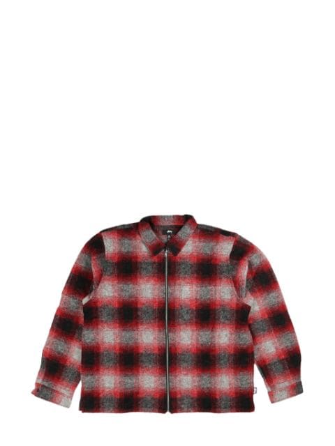 Stüssy check-print shirt jacket