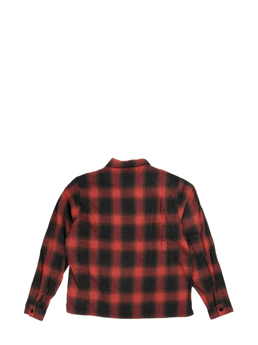 Stüssy check-print shirt jacket - Rood