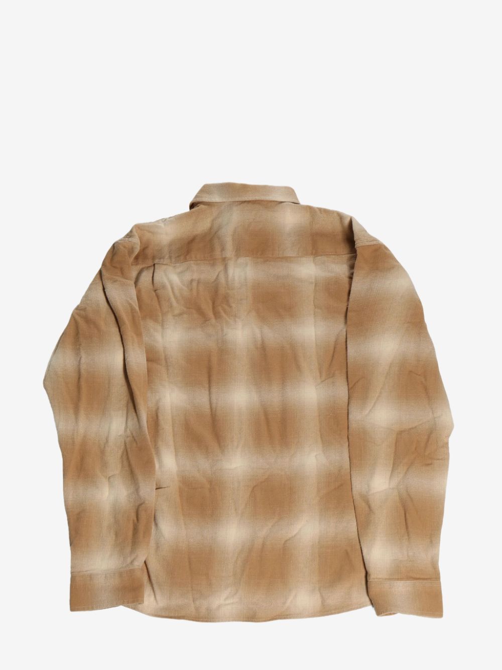 Shop Stussy Checked Shirt In Neutrals