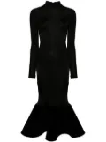 David Koma jersey mermaid dress - Black