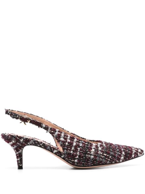 Gianvito Rossi 55mm tweed slingback pumps Women