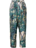 Pierre-Louis Mascia abstract-print trousers - Neutrals