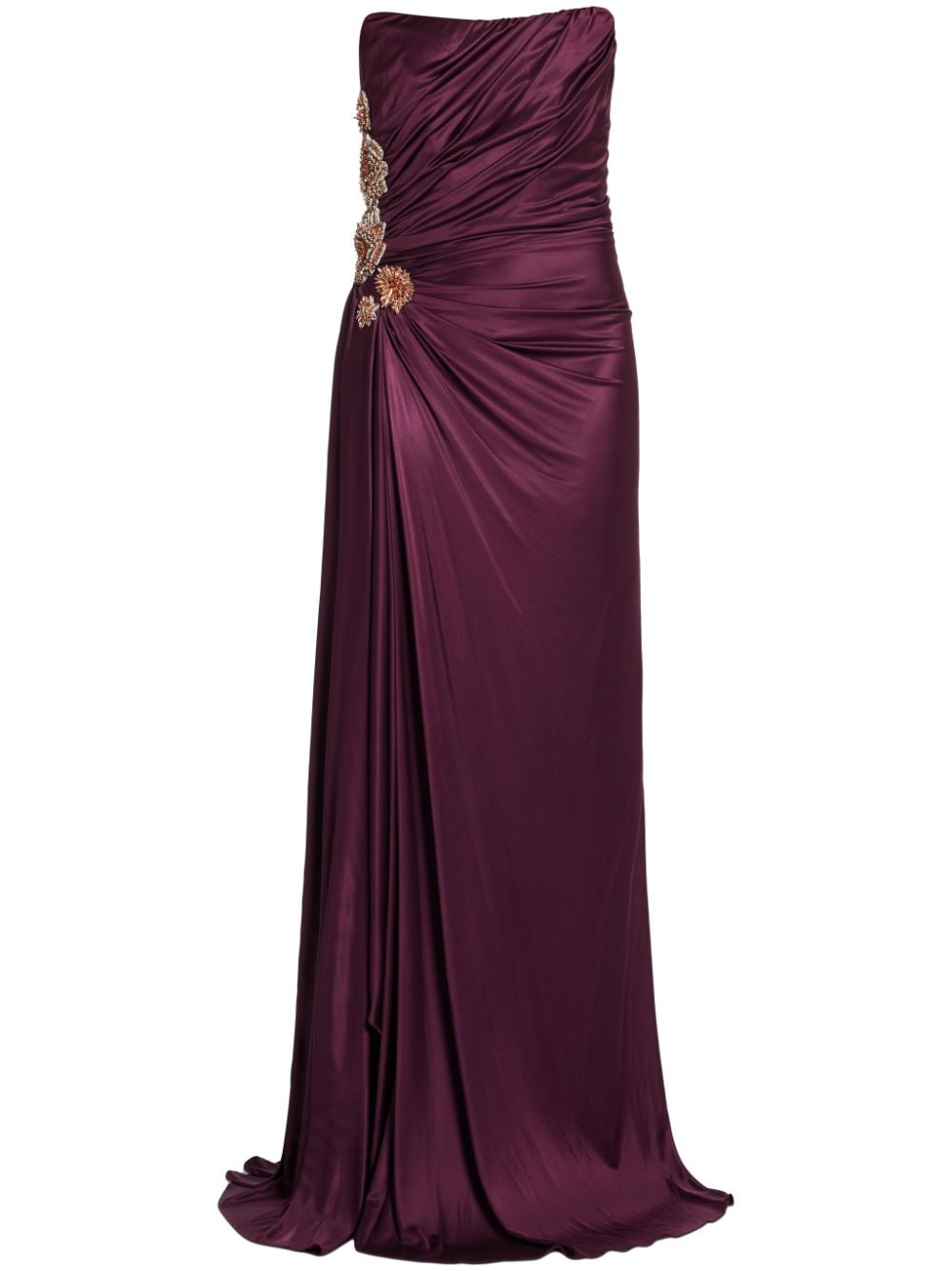 Shop Costarellos Milia Gown In Violett