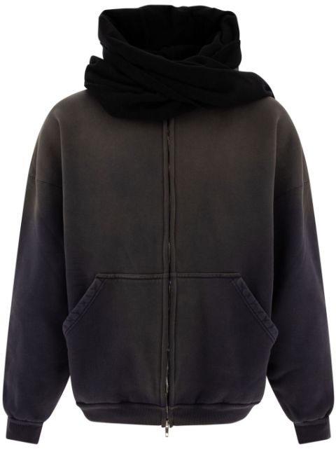 Balenciaga scarf-detail hoodie Men