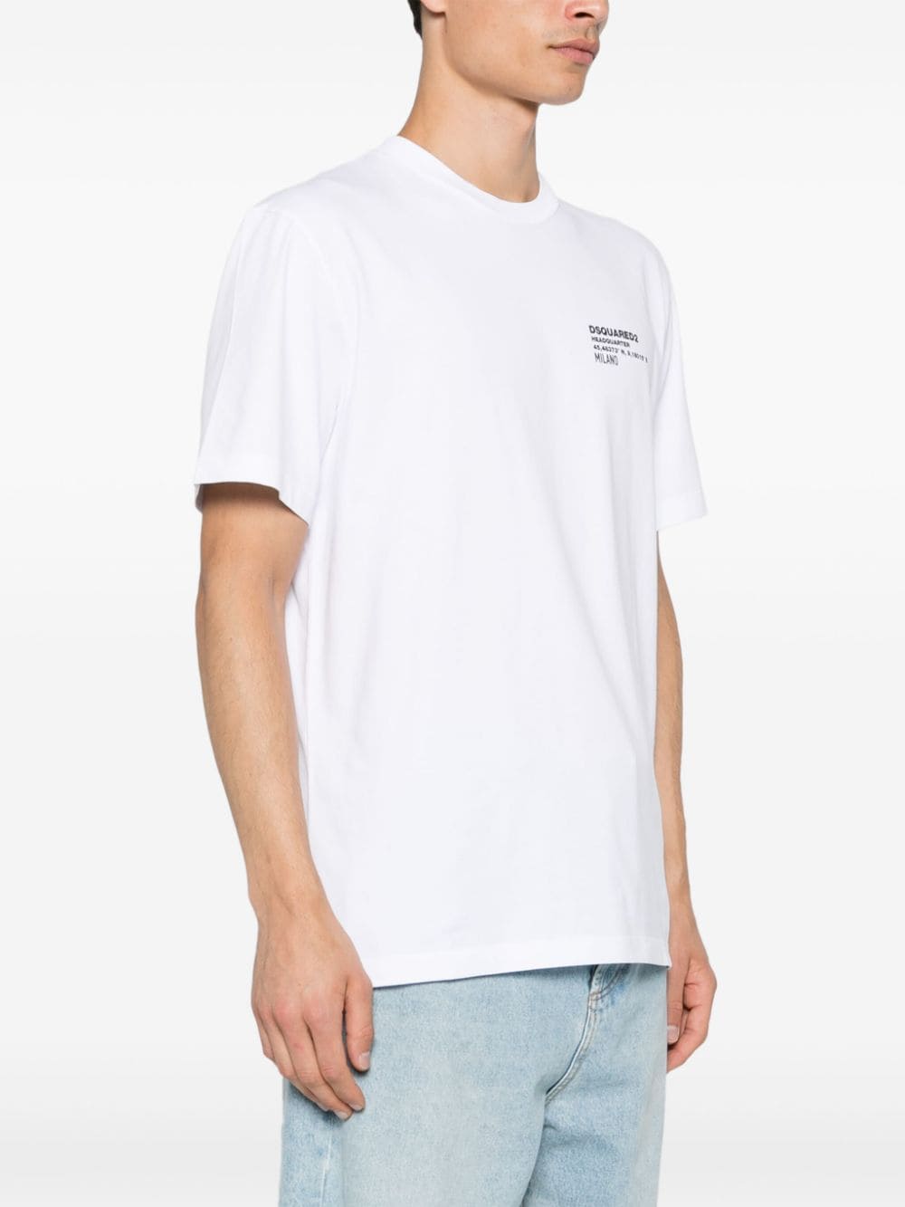 Shop Dsquared2 Logo-print T-shirt In White