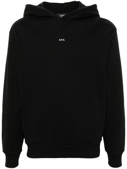 A.P.C. logo-print hoodie Men