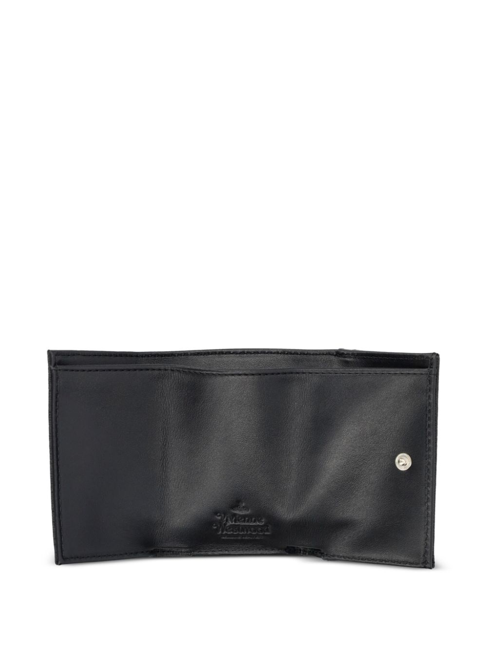 Shop Vivienne Westwood Envelope Leather Wallet In Black