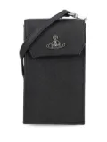 Vivienne Westwood Orb-plaque phone bag - Black