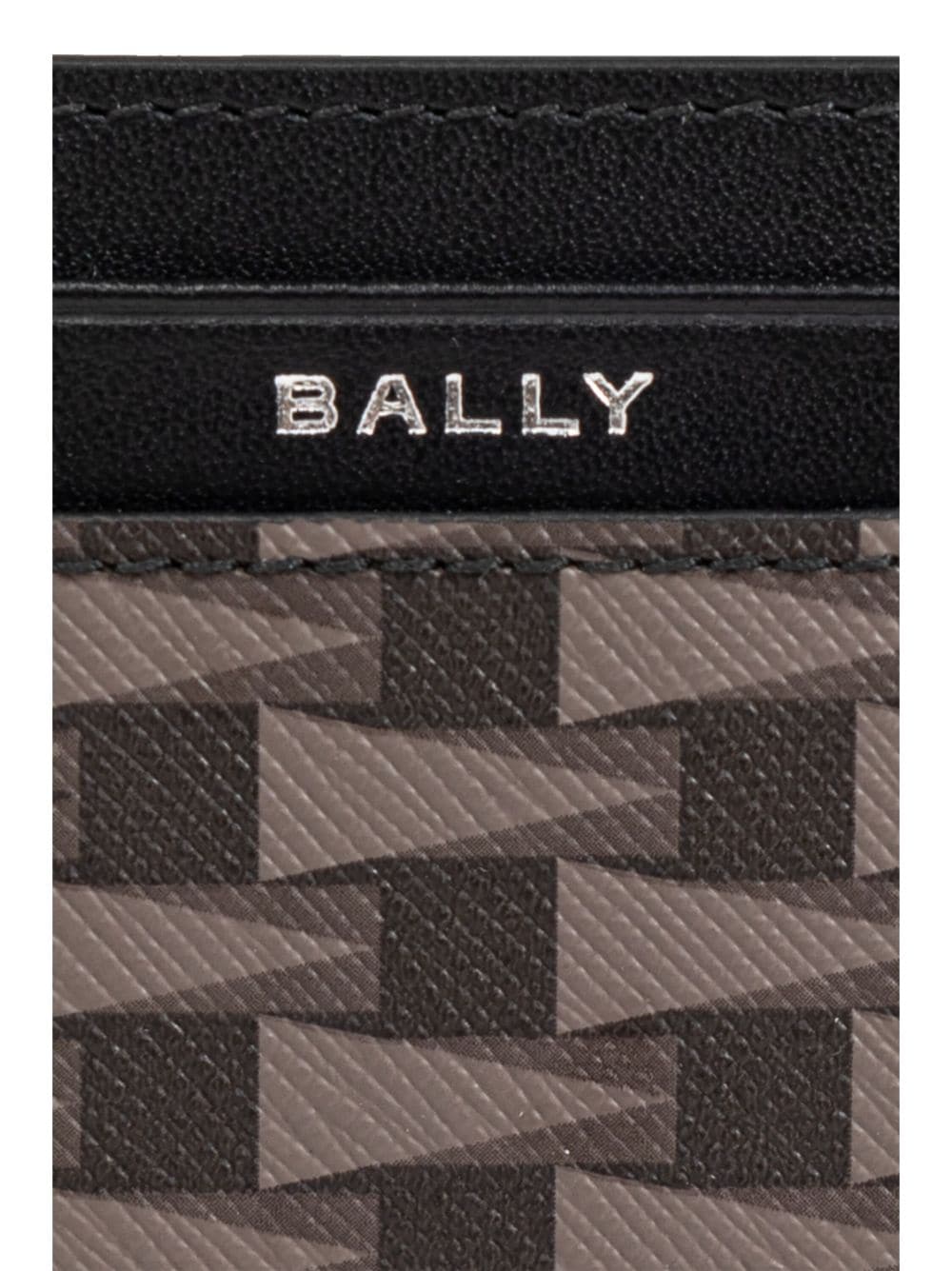 Shop Bally Pennant Card Holder In Brown