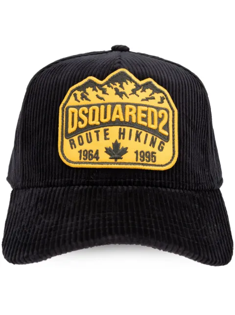 DSQUARED2 logo-patch cotton baseball cap