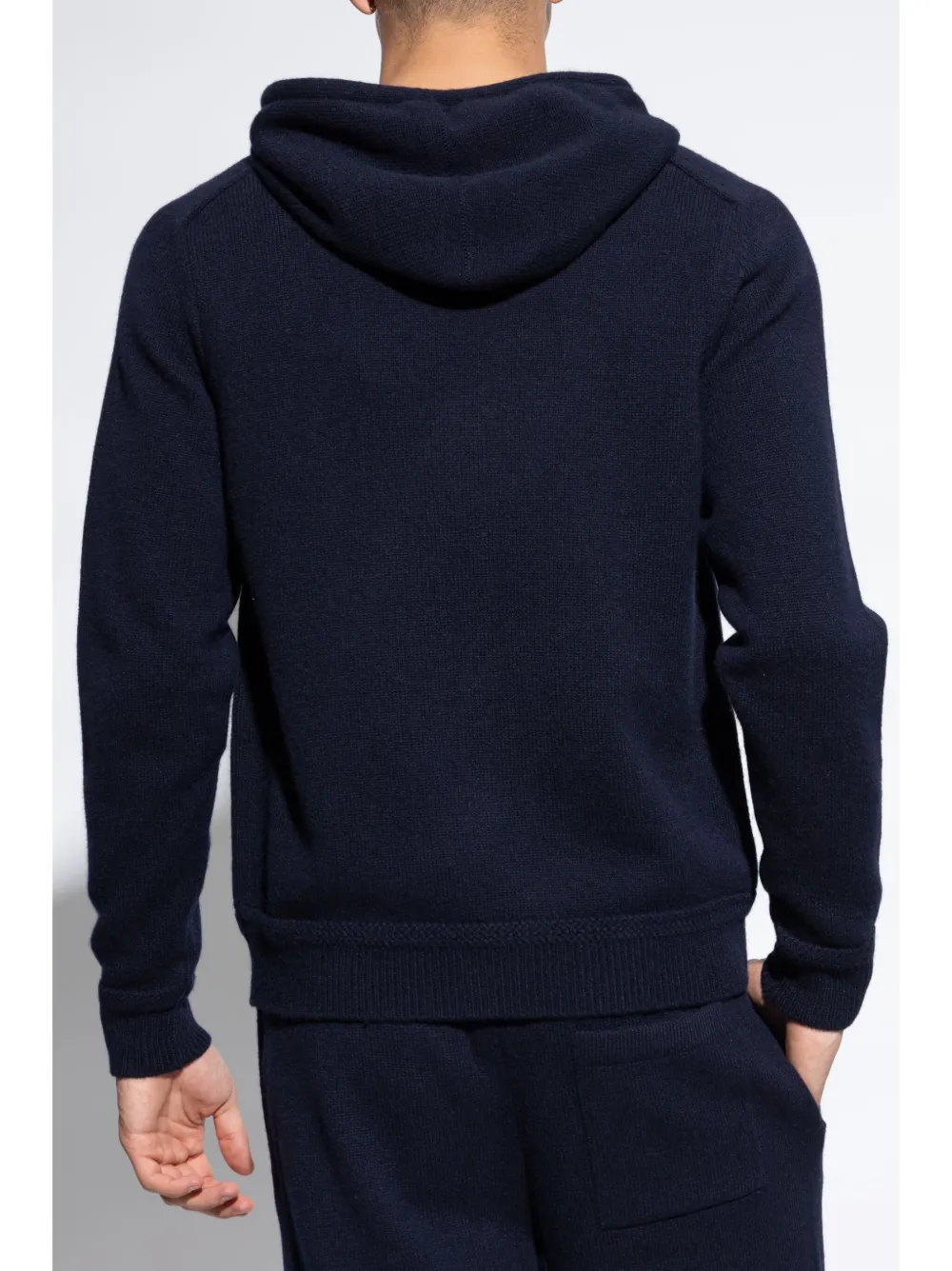 Bally Hoodie met geborduurd logo Blauw