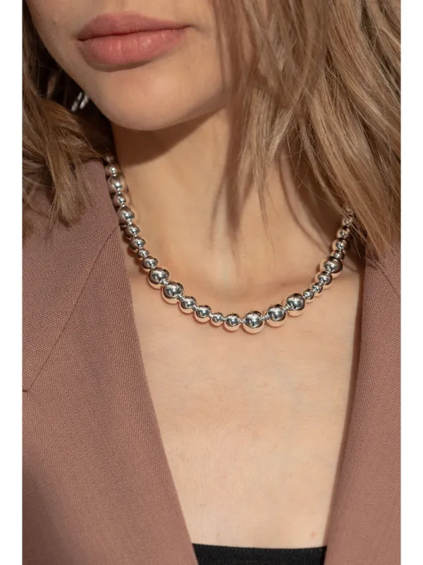 LIE STUDIO The Elly ネックレス | シルバートーン | FARFETCH JP