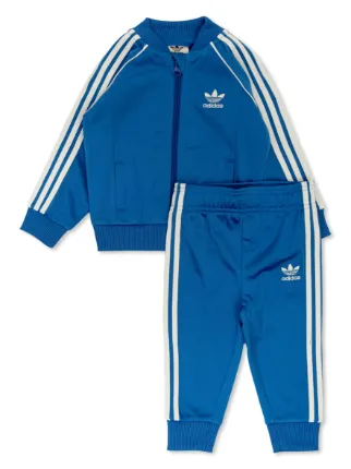 Adidas Kids logo embroidered Tracksuit Set Blue FARFETCH ZA