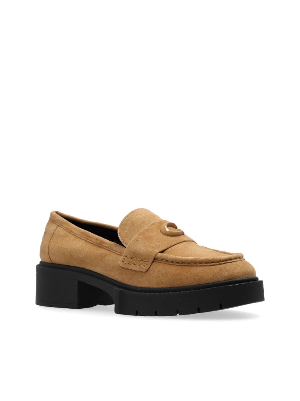 Coach Leren loafers Bruin