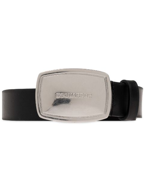 DSQUARED2 logo-buckle leather belt Women