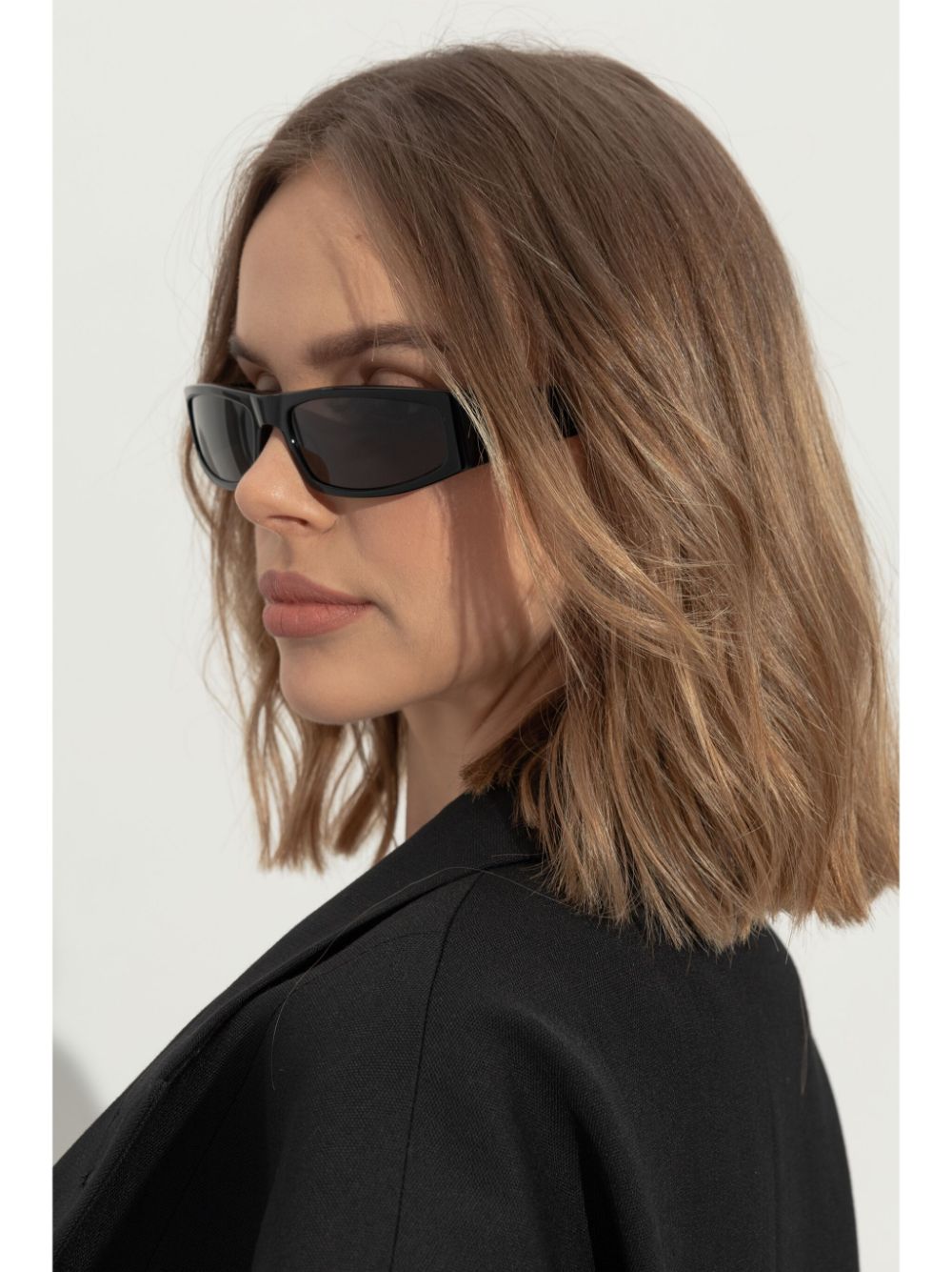 Shop Courrèges Tech Sunglasses In Black