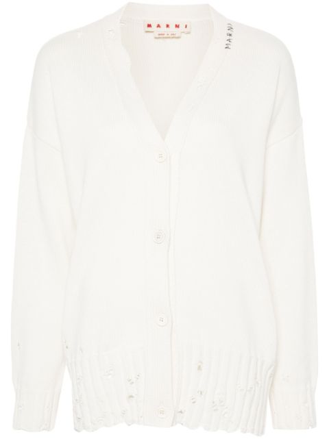 Marni logo-embroidered cardigan Women