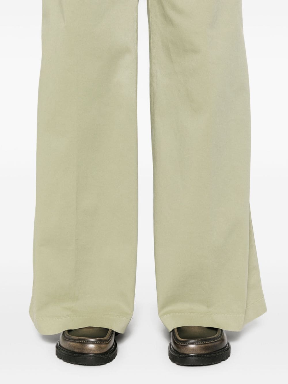 Shop Forte Forte Wide-leg Trousers In Green