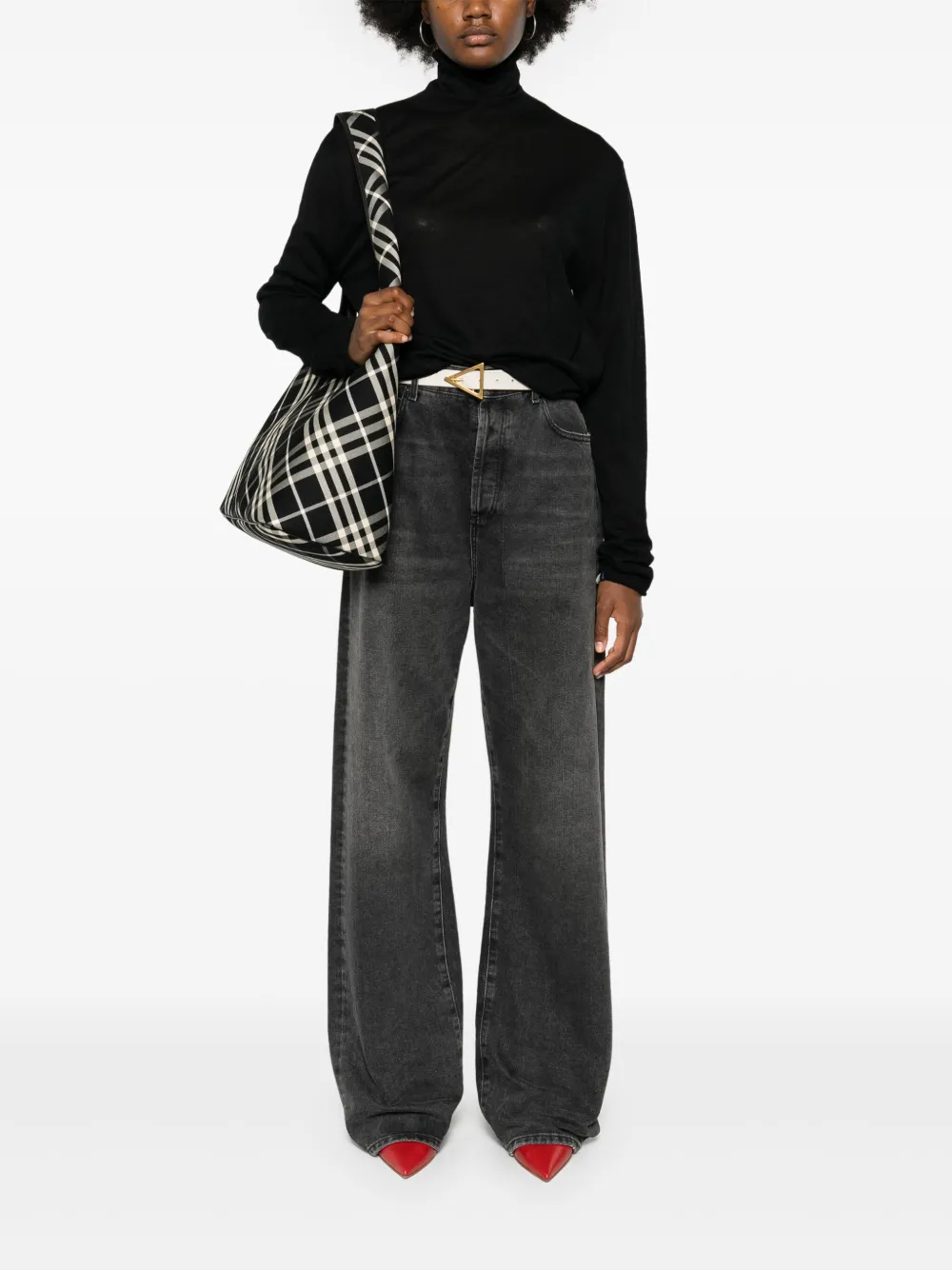 extreme cashmere Trui met print Zwart