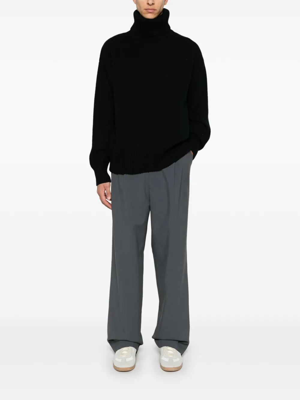 extreme cashmere Oversized trui - Zwart
