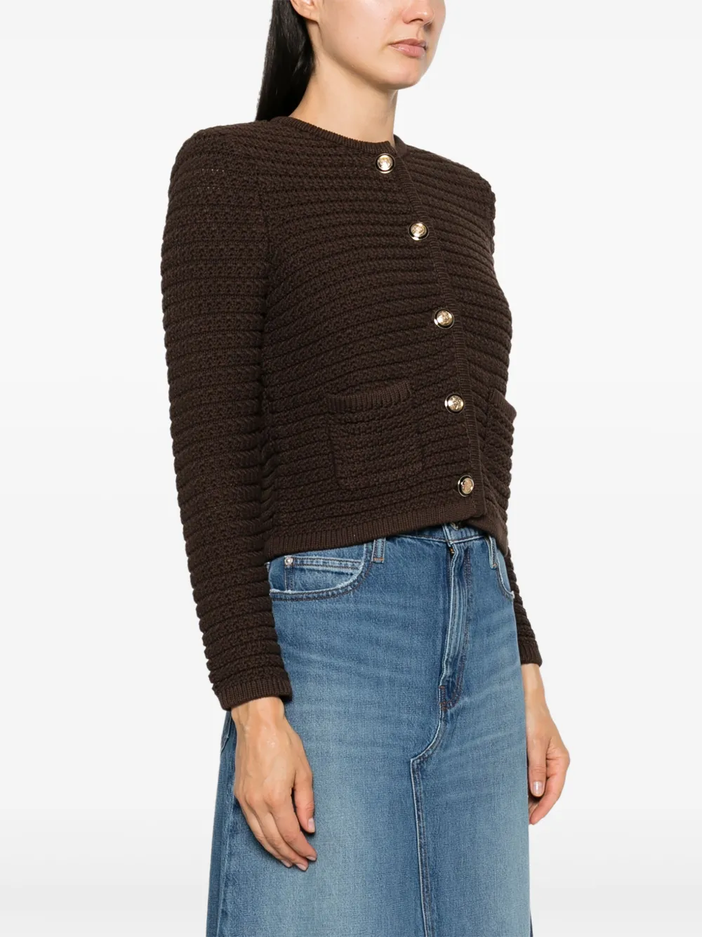 Ba&Sh Gaspard vest Bruin