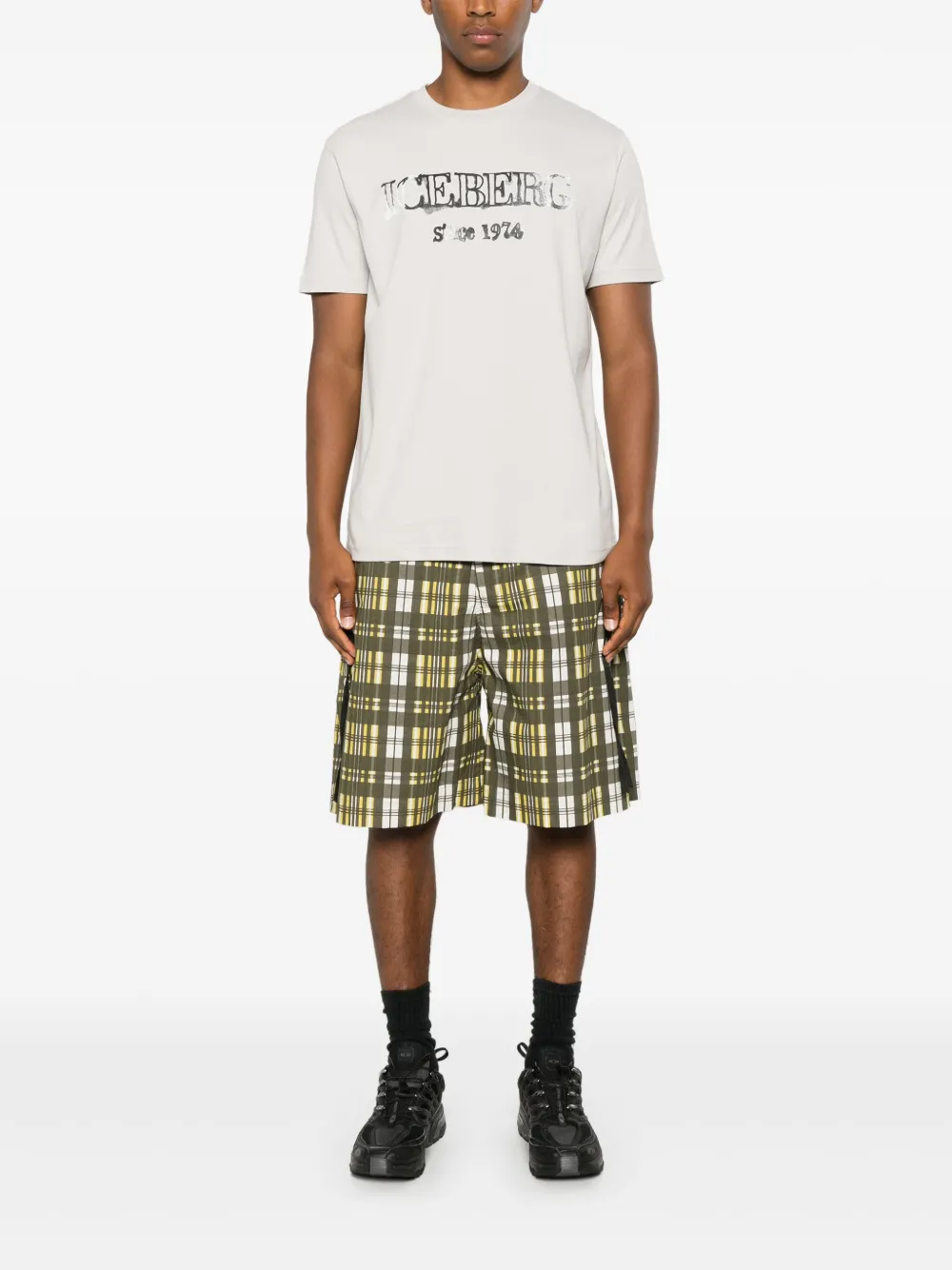 Iceberg T-shirt met logoprint - Grijs