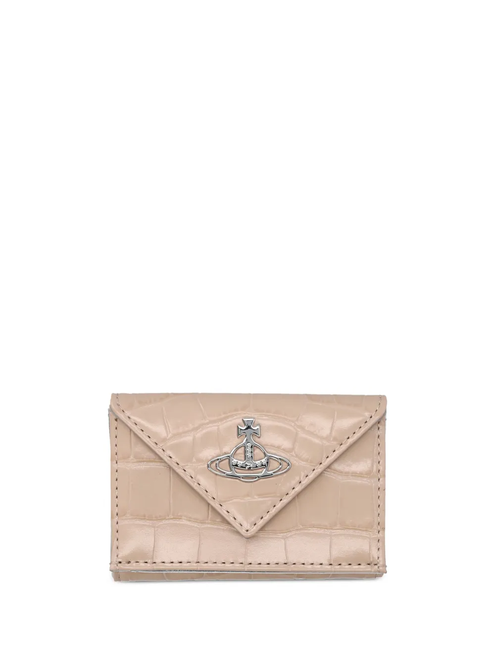 Vivienne Westwood Envelope leren portemonnee Beige