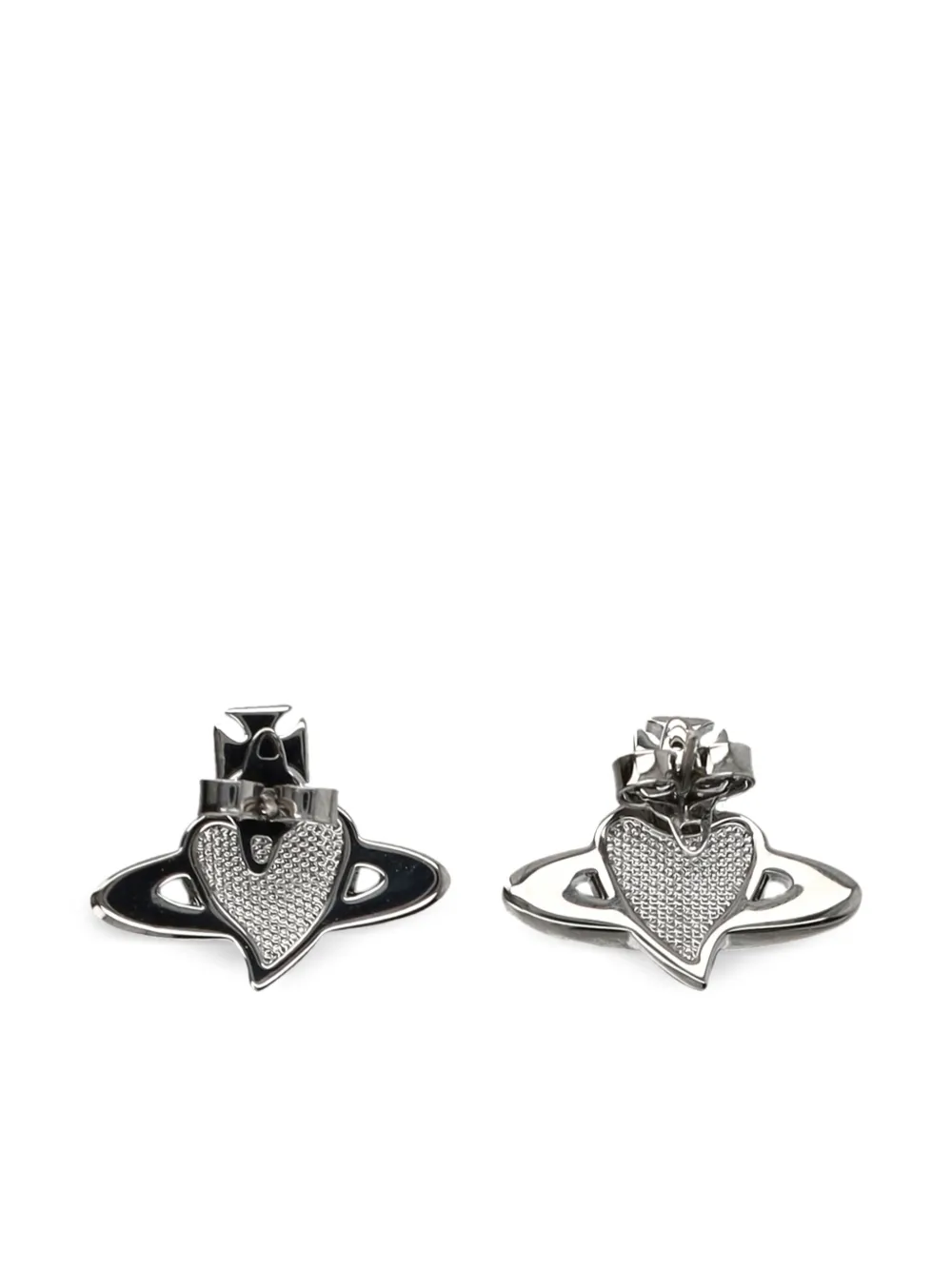 Vivienne Westwood Oorbellen met hart - Zilver