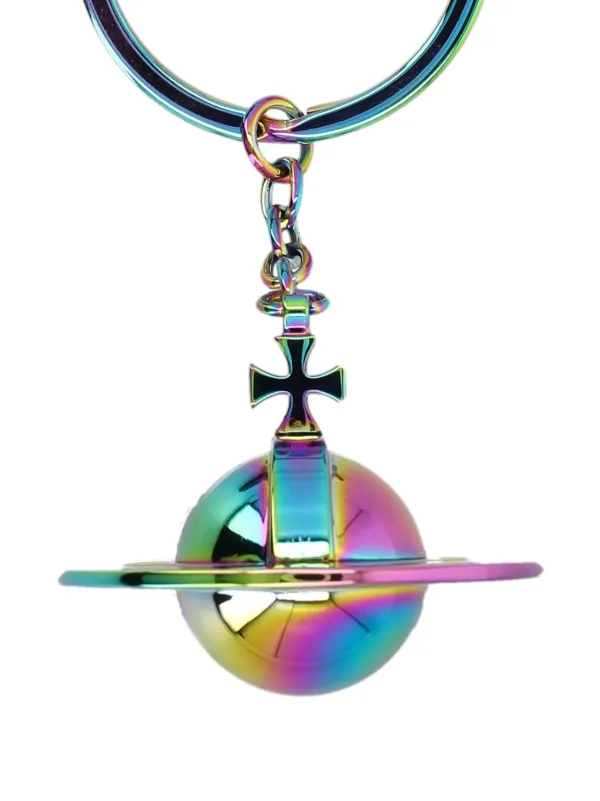 Vivienne Westwood 3D Orb Iridescent Keyring | Pink | FARFETCH
