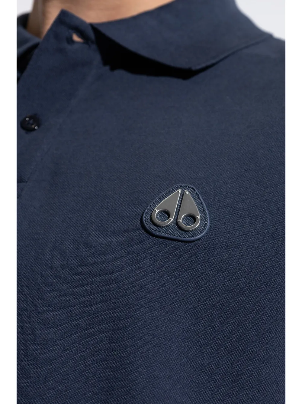 Moose Knuckles logo-appliqué Polo Shirt | Blue | FARFETCH