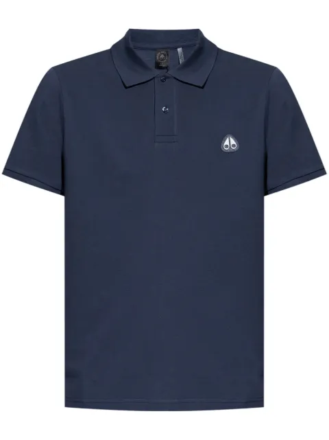 Moose Knuckles playera tipo polo con aplique del logo