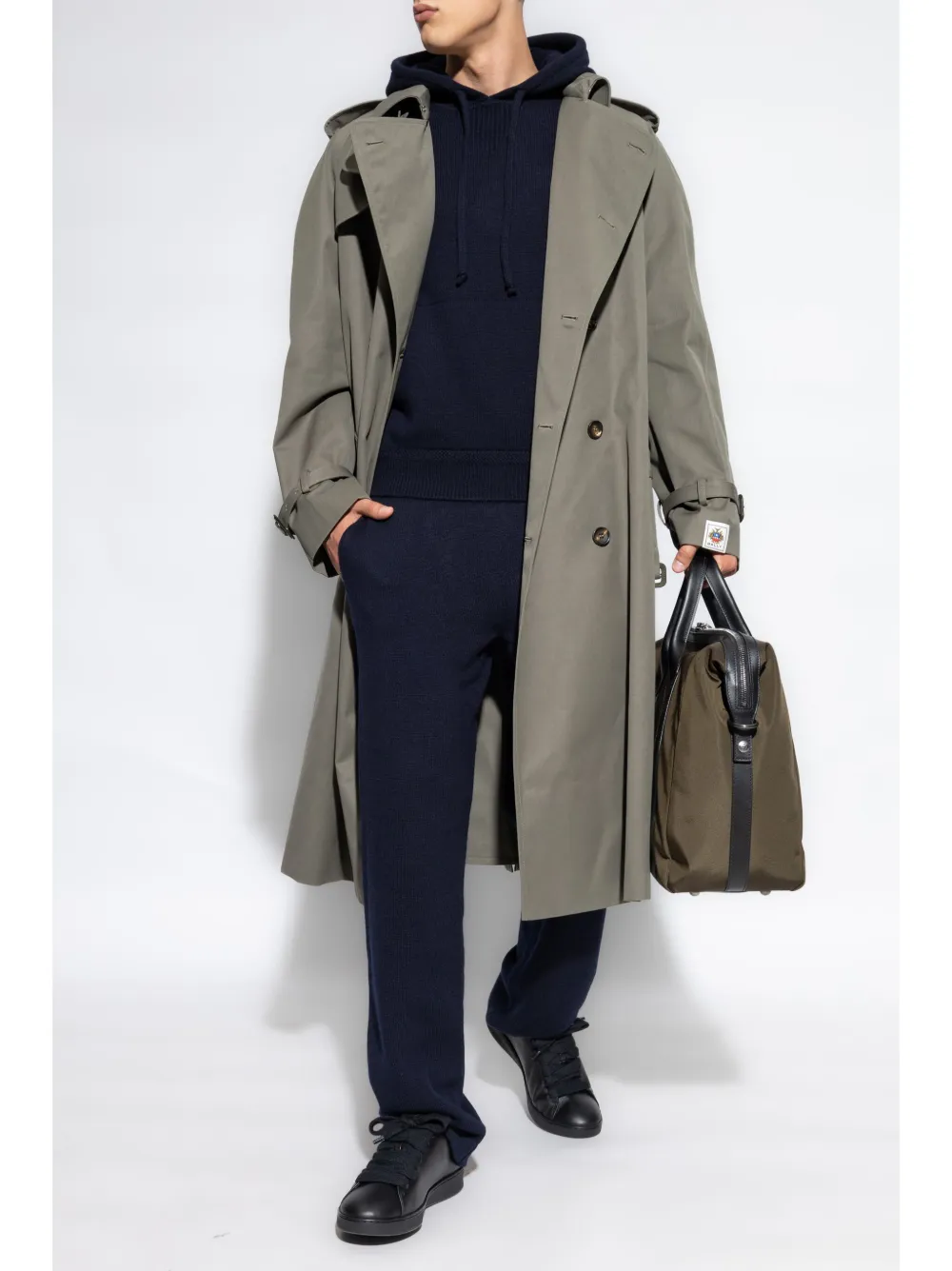 Bally logo-embroidered trousers - Blauw