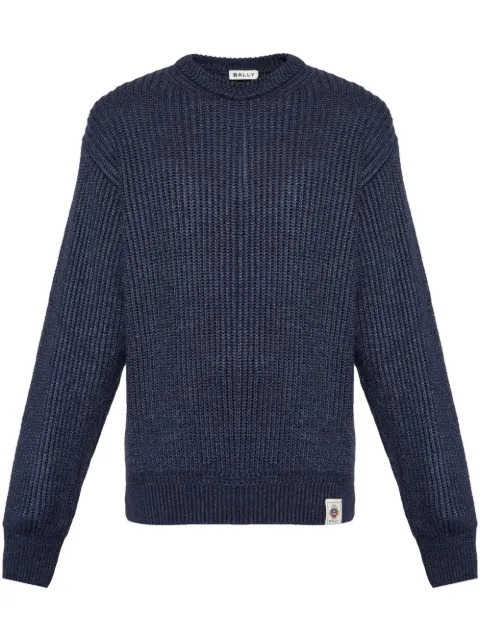 Bally pull zippé à patch logo