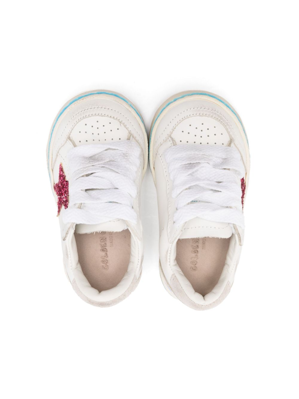 Golden Goose Kids Ball Star sneakers Wit