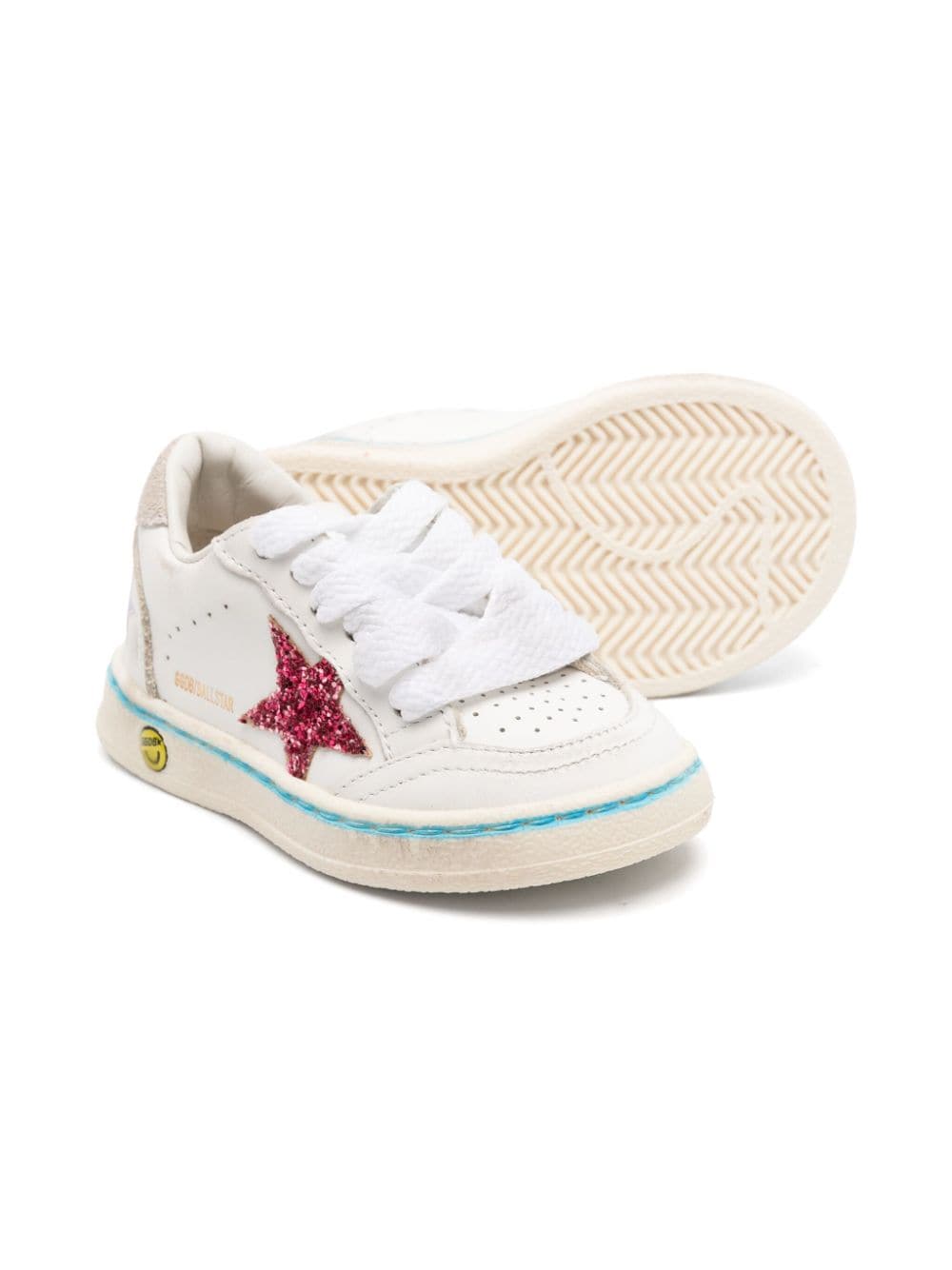 Golden Goose Kids Ball Star sneakers - Wit