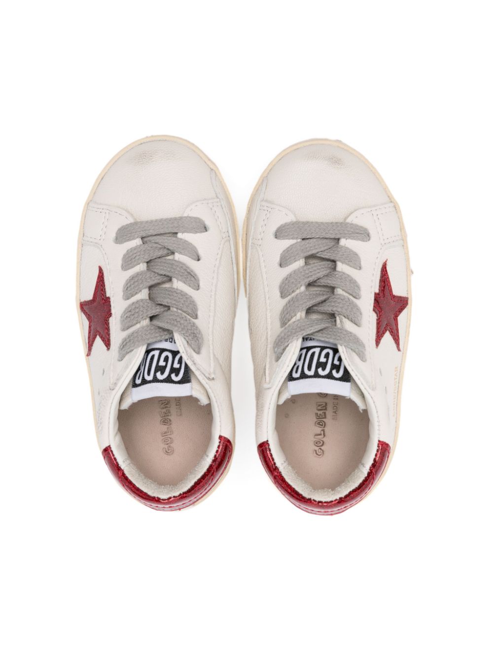 Golden Goose Kids Super-Star low-top sneakers Wit