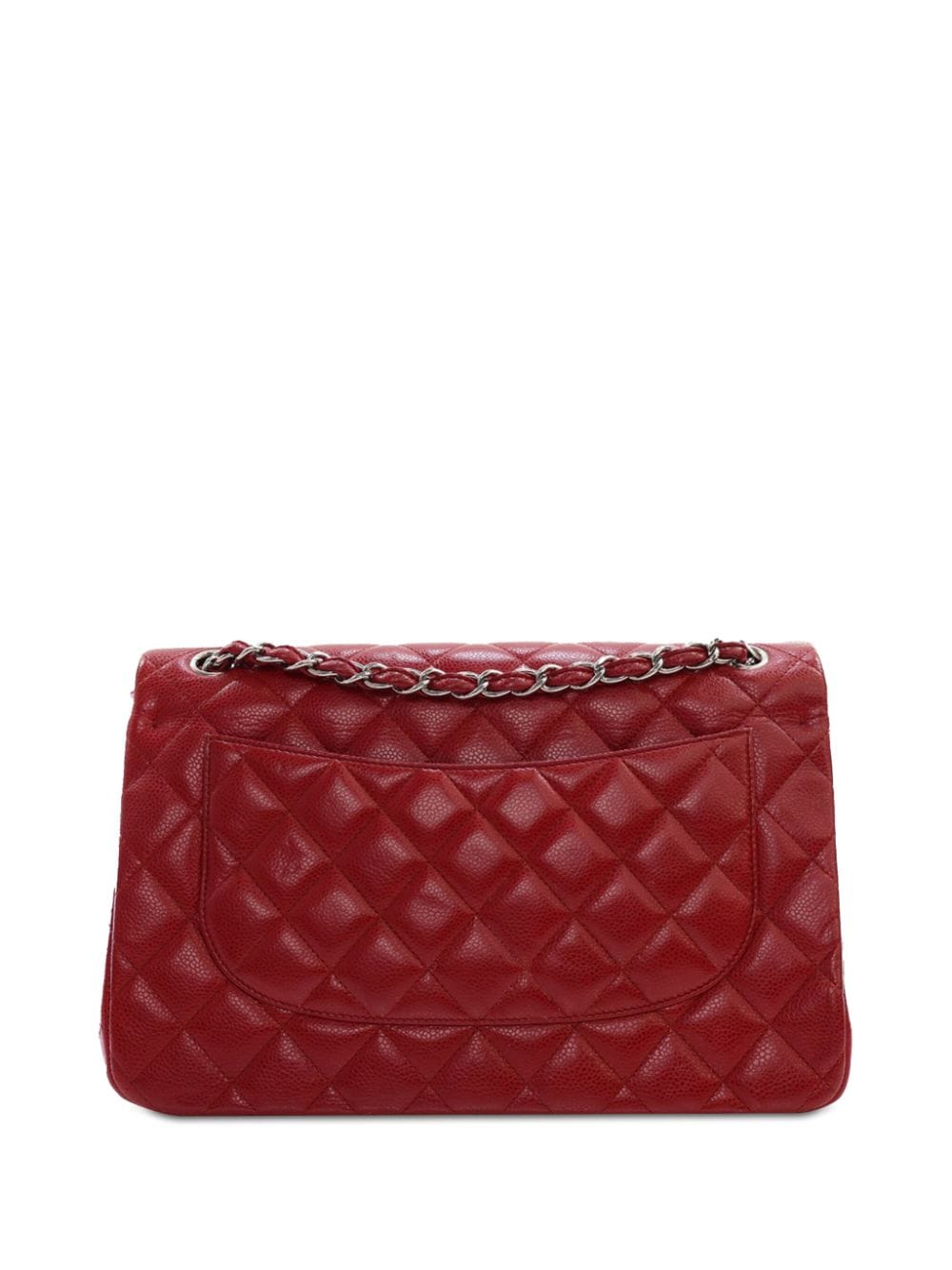 CHANEL Pre-Owned 2012 Jumbo Classic Caviar Double Flap shoulder bag - Rood