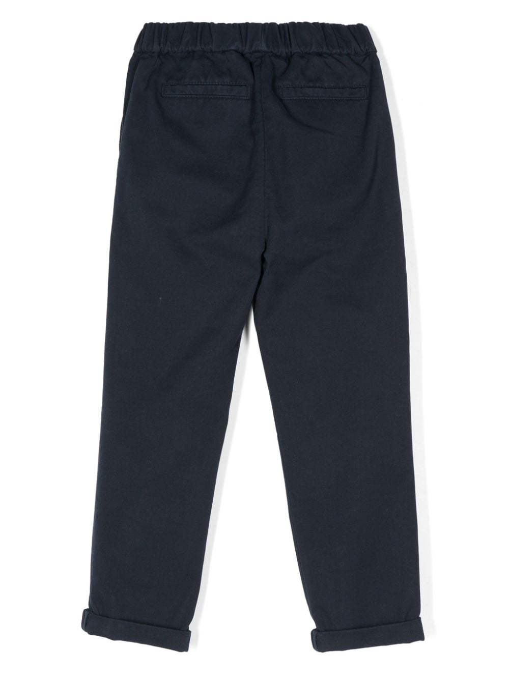 Brunello Cucinelli Kids Chino met trekkoord - Blauw